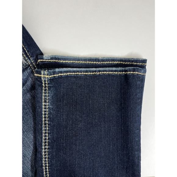 Silver Jeans Suki Slim Bootcut Size 28x31 Mid Rise Medium Blue Flap Pockets - Picture 3 of 12